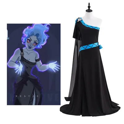 Anime Hades Cosplay Kostüm Sexy Langes Kleid Frauen Hades Sexy Kampf Fantasia Kleid Halloween Karneval Party Outfits Image