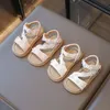 Neue Kinder Mädchen Weiche Sohlen Rutschfeste Strandschuhe Kinder Sandalen Blume Vielseitige Offene Prinzessin Schuhe Größe 22-31