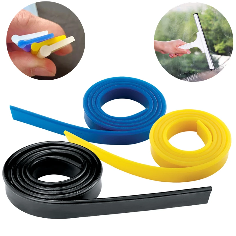 Fenster Rakel Minen Ersatz Rakel Gummi Fenster Reinigung Werkzeug Teil Dusche Reiniger Bad Glas Reinigung Werkzeuge Image