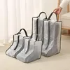 1 stücke Schuhe Stiefel Staubbeutel Reise Transparent Große Kapazität Wasserdichte Tragbare Handheld Boot Lagerung Tasche