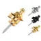 Legierung E-Gitarren gurt Schlösser Rundkopf Gitarren schwanz Nagel Skid proof Round Head Strap locks Black Straplock