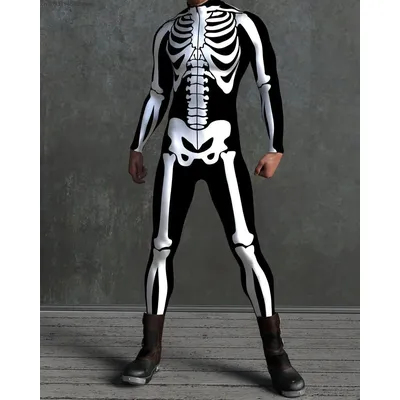 2025 Männer Cool Cyber Punk Rüstung Overall Cosplay Body Steampunk Kostüm Halloween Party Zeigt Zentai Anzug Image