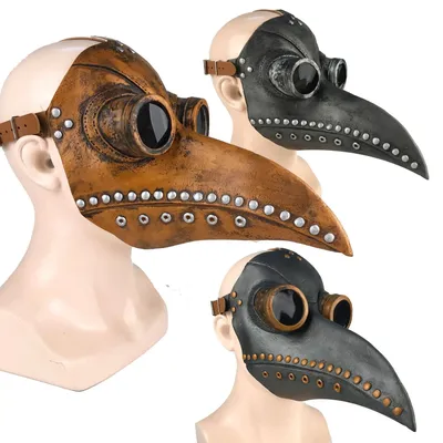 Lustige Latex Steampunk Pest Arzt Vogel Maske Cosplay Lange Nase Halloween Maskerade Kostüm Requisiten Image