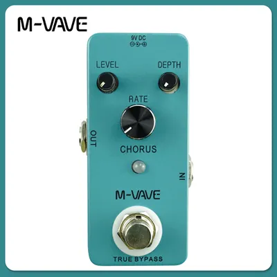 M-VAVE CHORUS Guitar Pedal Analog Chorus Effects True Bypass Pedal Full Metal Shell Chorus Volume/