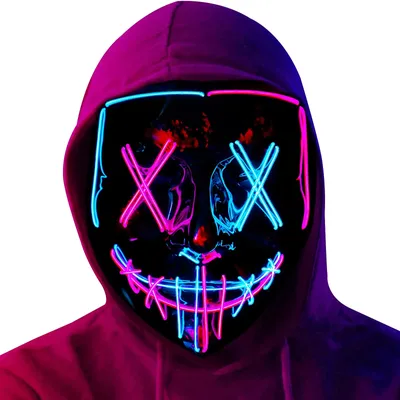 2023 Halloween-Maske führte Leucht maske gruselige Maske für Festival Cosplay Halloween Kostüm Maskerade Partys, Karneval, Geschenk Image