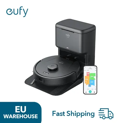eufy L60 Hybrid-Roboterstaubsauger mit selbstentleerender Station, Haarentwirrungstechnologie, bis zu 60 Tage freihändige Reinigung Image