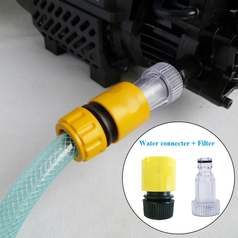 Auto Waschmaschine Adapter Hochdruck Waschmaschine Wasser Filter Automobil Waschmaschine Wasser Anschluss Set Schlauch Rohr Fitting