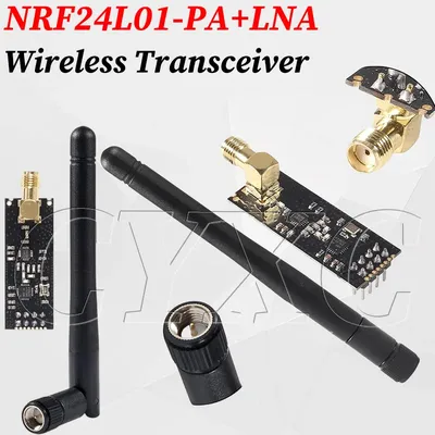 NRF24L01+PA+LNA Wireless Transceiver RF Transceiver Module 2.4G 1100m with Antenna and NRF24L01+
