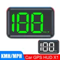 Universal X1 HUD Digital White Green Light Display Car Head Up Display KMH MPH Meter tachimetro Big Font GPS HUD USB Plug