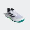 Tennisschuh ADIDAS PERFORMANCE, Gr. 44, cloud weiß, core schwarz, pure teal, Textil, Synthetik, sportlich, Schuhe, geeignet für Hartplatz und Sandplatz