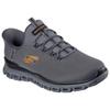 Slip-On Sneaker SKECHERS "GLIDE-STEP", Herren, Gr. 42, grau (dunkelgrau), Mesh, sportlich, Schuhe, Schlupfschuh, Freizeitschuh, Trainingsschuh mit praktischem Gummizug