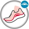 Sneaker RIEKER SPORT "San Diego Swing2GO", Damen, Gr. 37, schwarz (schwarz uni), Leder, unifarben, sportlich, Schuhe, Retro-Sneaker, Freizeitschuh, Halbschuh mit herausnehmbarem Fußbett