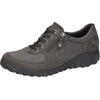 Sneaker WALDLÄUFER "HAVY-Soft", Damen, Gr. 5 (38), grau (dunkelgrau), Nubukleder, Textil, sportlich, Schuhe, Freizeitschuh, Halbschuh, Schnürschuh in Komfortweite H (=sehr weit)