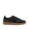 Sneaker RIEKER SPORT "San Diego Swing2GO", Damen, Gr. 41, schwarz (schwarz, bronzefarben), Leder, Veloursleder, Lackleder, kontrastfarbene Details, sportlich, Schuhe, Retro-Sneaker, Freizeitschuh, Halbschuh mit herausnehmbarem Fußbett, Topseller