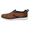 Slip-On Sneaker BUGATTI, Herren, Gr. 46, braun (cognac), Lederimitat, casual, Schuhe, Slipper, Freizeitschuh, Halbschuh mit Stretcheinsatz