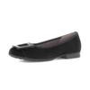 Ballerina GABOR "FLORENZ", Damen, Gr. 40, schwarz, Ziegenveloursleder, unifarben, elegant, Schuhe, Businessschuh, Halbschuh, Schlupfschuh in Bequemweite G (= weit)