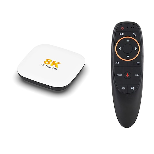 Android 14 Smart-TV-Box H96 Max M2 Plus Rockchip RK3528 1000m LAN WLAN 6 Bluetooth 5.4 8K 4K BT mit Sprachgyroskop-Fernbedienung Set-Top-Box Media Player Image