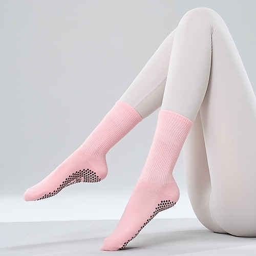 Damen Rutschfeste Abgabe Anti-Friction schweißabsorbierend Rutschfest Bodensocken Zum Pilates Tanz Image