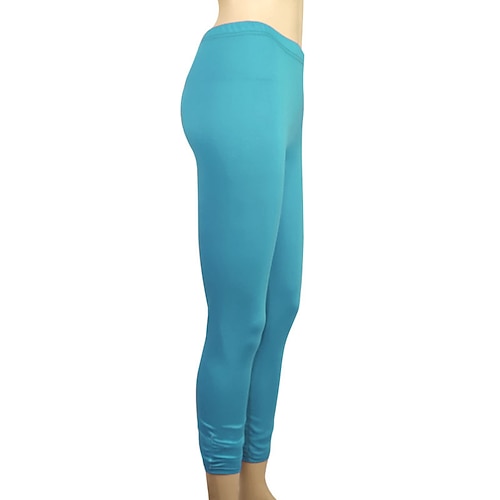 Damen Hosen Hose Leggings Gemütliche Leggings Streetwear Lässig Volle Länge Natürliche Taille Einfach Elastischer Bund Bequem Außenbereich Outdoor Athleisure Ferien Magenta Dunkelgrau Meerblau Wein Image