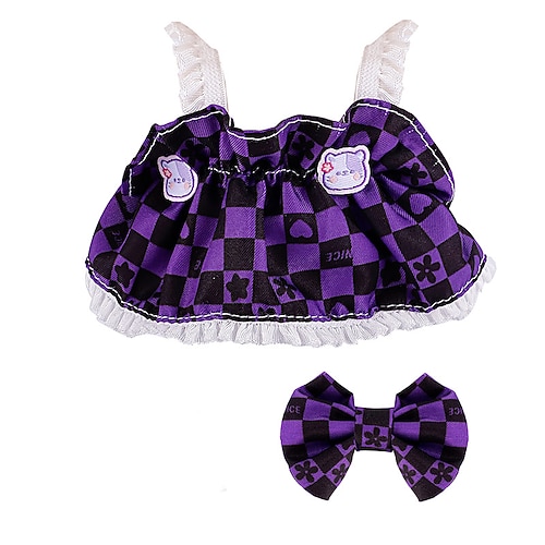 Kleidung für Lapupu (keine Puppen) für 17 cm große Puppen entworfen, kann verwendet werden, um das Outfit für Ihre 15 zu ändern 17 cm große Puppen (2er-Set)