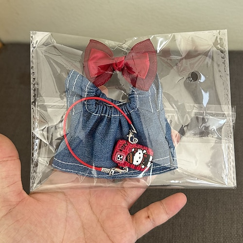 Kleidung für 17cm Puppe Rock Set für Puppen Rock Outfit Premium Mode Süßes Kleid für 17cm Puppenzubehör (KEINE Puppe) Weihnachtsgeschenk Image