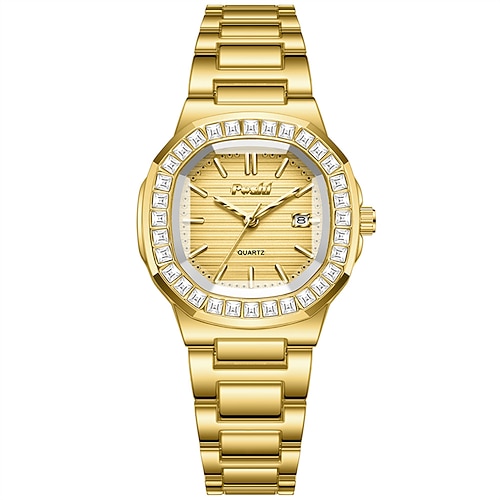 Poshi marke mode frauen uhr mit strass römischen stil oval uhr ipx7 wasserdicht armband kalender quarzuhr frauen business uhr Image