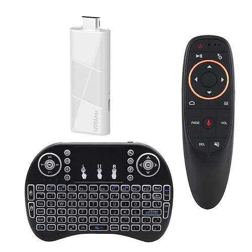 2025 neuer H96 Max RK3518 Dongle Mini-TV-Stick Android 14 Smart-TV-Box Android 14 2 GB 16 GB 8 GB WiFi 6 BT 4K HD Google Voice Media Player mit Sprachgyroskop-Fernbedienung Set-Top-Box Media Player Image