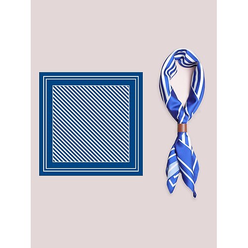 Herren-Halstuch mit Paisley-Muster und quadratischem Halsausschnitt und Lederschnalle, Polyester-Bandana im Vintage-Stil für Outdoor-Reisen, Partys und den Alltag Image