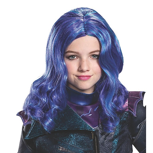 Descendants Mal Perücke - Kinder Halloween Perücken Image