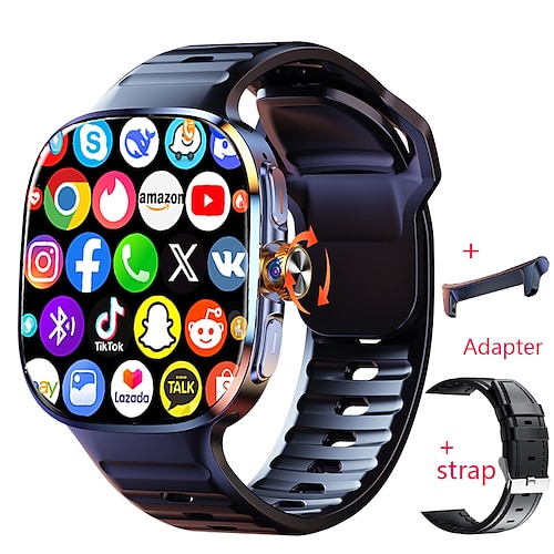 imosi Android Smart Watch Herren GPS 3 GB RAM/32 GB ROM Speicher HD Dualkamera NFC 2G 4G SIM-Karte WLAN kabelloser schneller Internetzugang