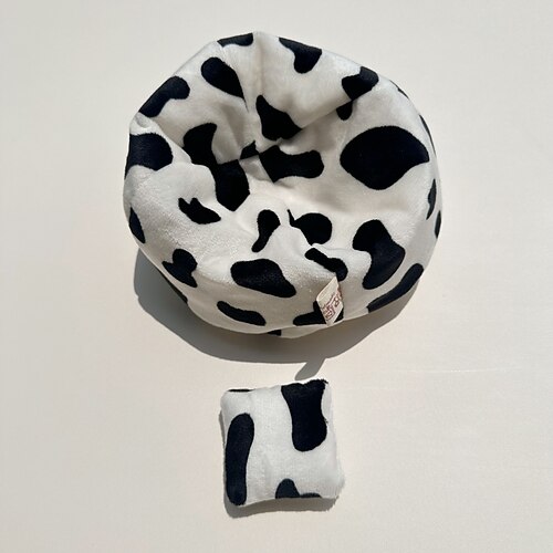 Mini-Sofa für 17 cm Vinyl-Puppe (KEINE PUPPE) weiche faule Miniatur-Couch für Puppenhaus süße Möbel-Dekoration für Puppenräume Mini-Sofa-Zubehör für Ausstellung oder Sammlung Weihnachtsgeschenk