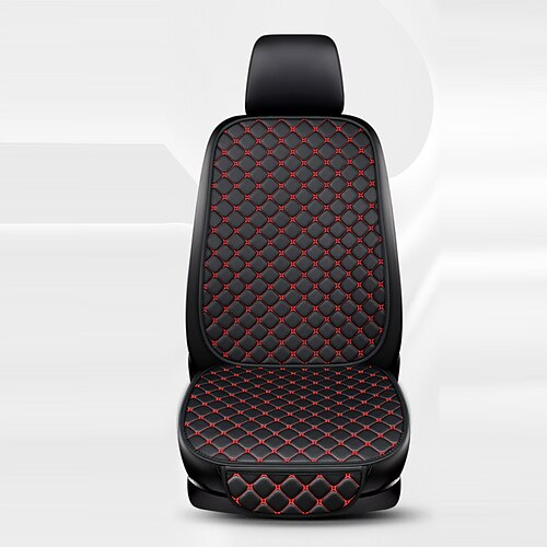 1 Satz Autositzbezüge aus Leder, minimalistisches Sitzkissen, verschleißfest und langlebig, für alle vier Jahreszeiten, allgemeine Autositze Image