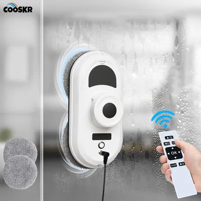 Roboter-Fensterreiniger, intelligenter Fensterreiniger-Roboter, sauberes Glas, elektrischer Fensterwascher-Roboter mit Fernbedienung für Zuhause Image