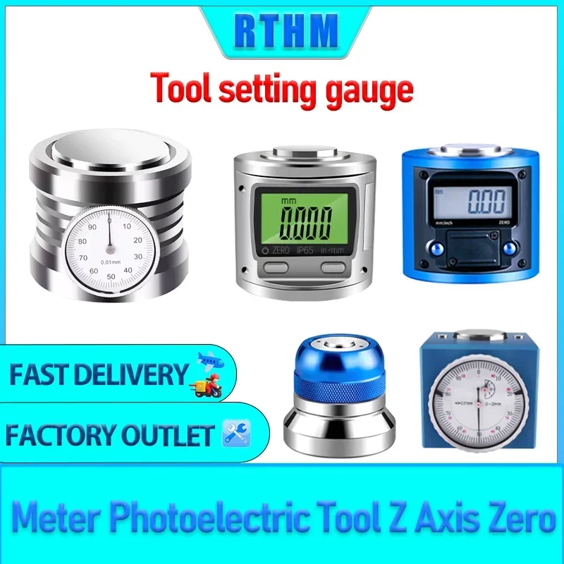 Z-Achsen-Setter, Z-Achsen-Setter mit Messgerät, fotoelektrisches Werkzeug, Z-Achsen-Null-Setter, Null-Einstellungslehre, digitales magnetisches Z-Achsen-Werkzeug Image