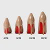 Schuhe Frau 2025 Trend elegante Frauen High Heels Luxus Marke Pumpen Spitz Rote sohle Sexy Fashion Party Damen Prom Schuhe 44