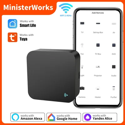 Tuya WiFi IR Remote Control for Air Conditioner TV Smart Home Blaster Infrared Universal For Alexa Google Home Remote Controller