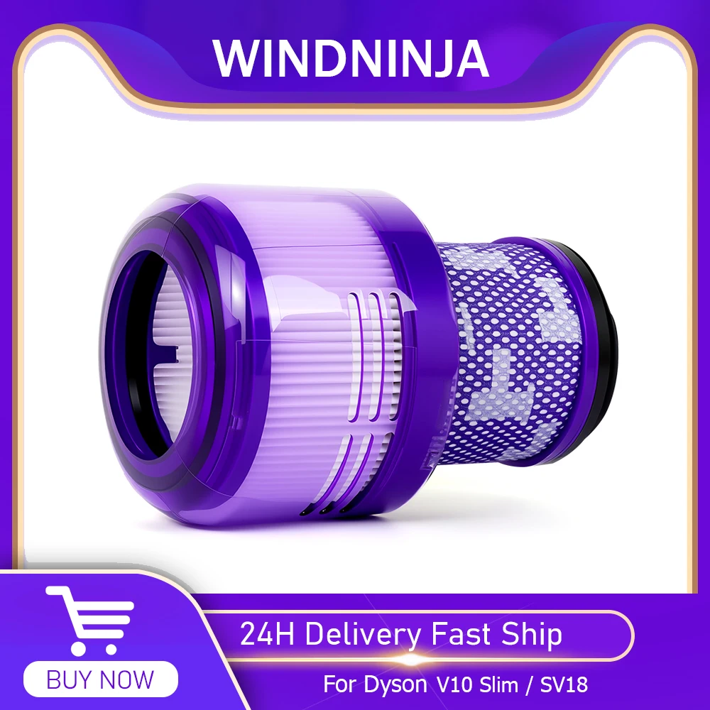 Nachfilter-Ersatz für Dyson V10 Slim / SV18 Akku-Roboter-Staubsauger, Zubehör, waschbare HEPA-Filter-Reinigungsteile Image