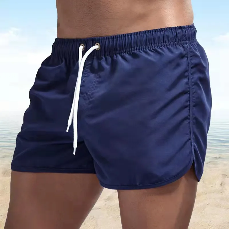 Heißverkaufte Badeshorts für Herren 2025, Badeunterwäsche, schnell trocknende Boardshorts, Badeanzug, atmungsaktiver Kordelzug mit Tasche Image