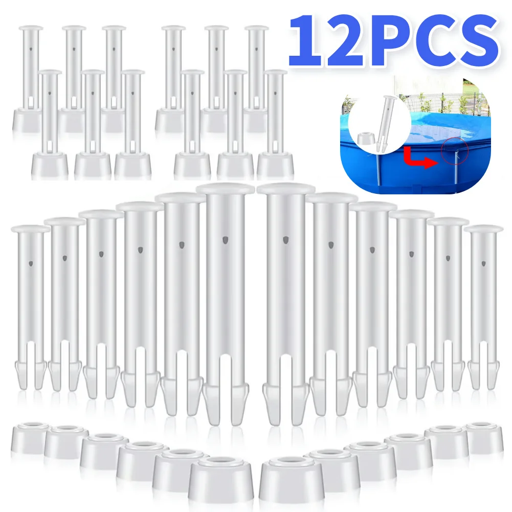 Goupilles de Joint de piscine en plastique de remplacement, 5.5/6/7CM, pour piscines à cadre métallique Intex avec joints en caoutchouc, ensemble de verrouillage, pièces de piscine, 12 pièces