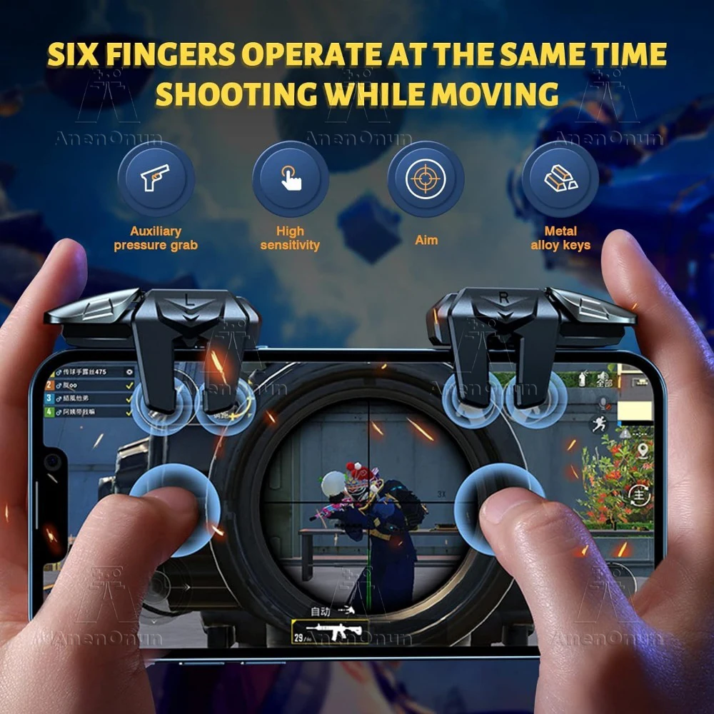 Pubg Mobile Controller löst Android/iOS Handy Gamepad Steuerung Mobile Gaming Geräte Schießen Spiel Joystick Zubehör aus Image