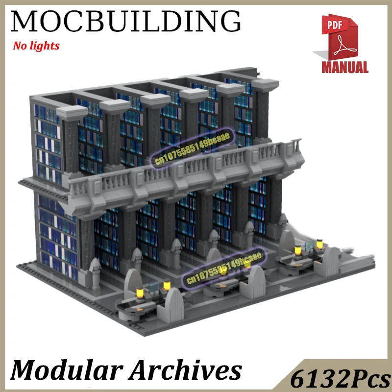 Modulare Archive Szene MOC Bausteine Display Weltraum Film Bau Spielzeug Geschenk Weihnachten Image