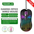 Mouse da gioco con cavo USB, mouse meccanico, mouse illuminato USB, mouse ottico regolabile da 7200 DPI per computer, mouse da gioco per ufficio