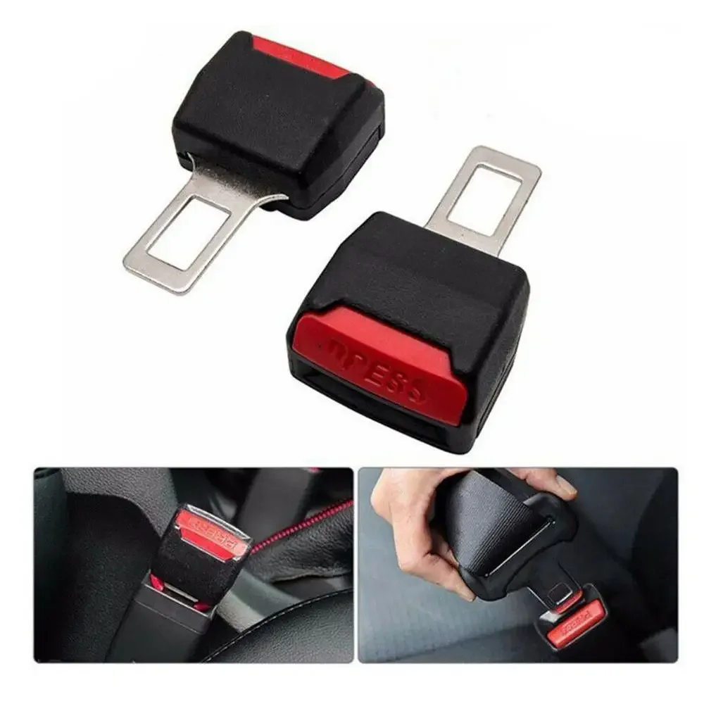 2 pezzi di prolunga per clip per cintura di sicurezza per auto, blocco per cintura di sicurezza, spina con fibbia, inserto spesso, prolunga per presa sicura