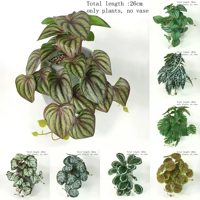 Künstliche Terrarium Pflanzen Rebe Wandbehang Blume Rattan Simulation Kunststoff Blatt Rattan Grünes Gras Home Balkon Garten Dekor Image