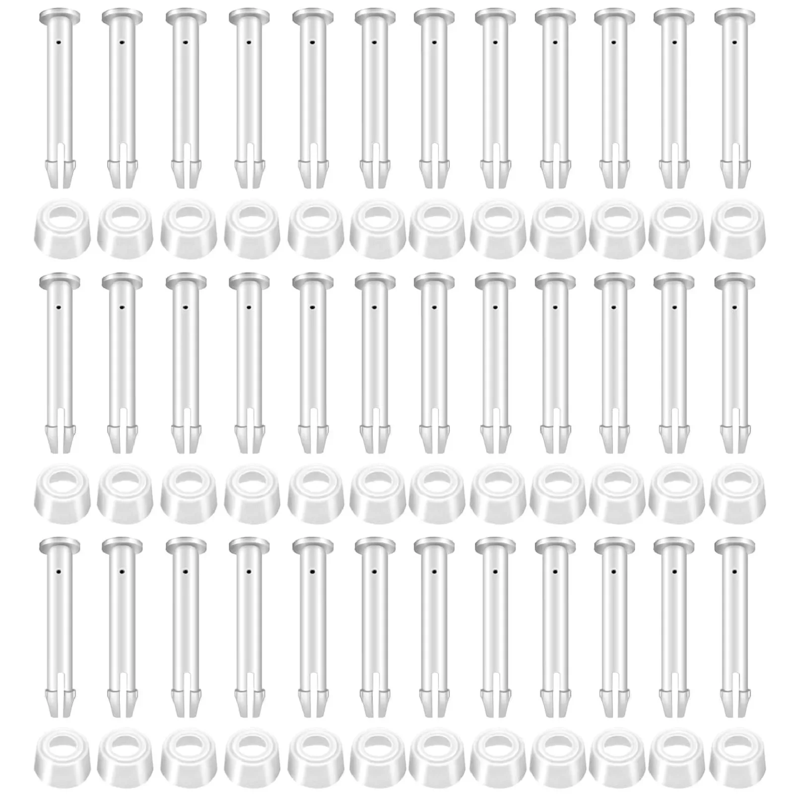 Exacpilles de joint de piscine en plastique et joints en caoutchouc, piscines à cadre métallique rectangulaire ronde hors sol, Intex 10-12 po, 2.16 po, 2.36 po, 12 pièces