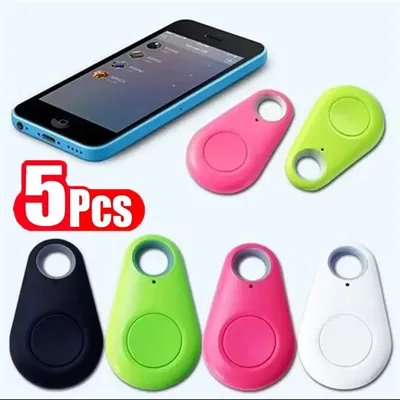 1-5pcs Mini Fashion Smart Dog Cat Pet Bluetooth GPS Tracker Anti-lost Alarm Air Tag Wireless Child Bag Wallet Key Finder Locator
