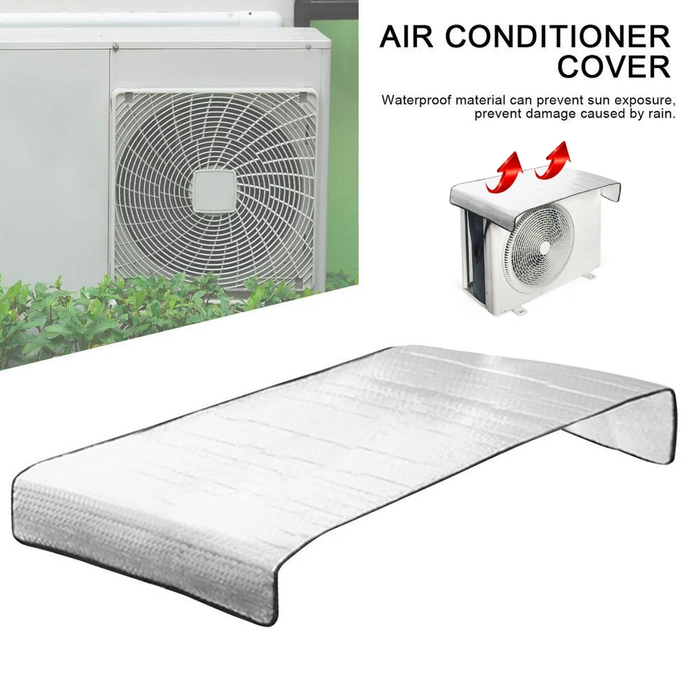 46 x 95 cm Klimaanlagen-Abdeckung für den Außenbereich, regenfest, wasserdicht, Klimaanlagen-Abdeckung, Sonnenschutz-Abdeckung Image
