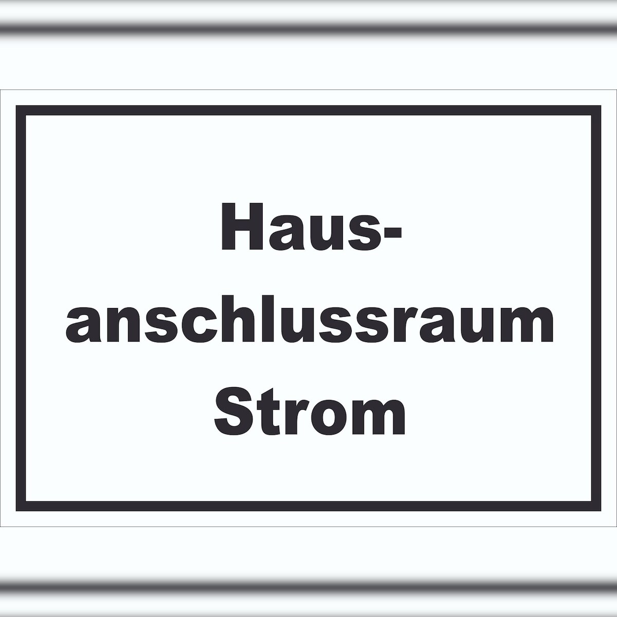 HB-Druck Hausanschlussraum Strom Schild mit Text HAR waagerecht A4 (210x297mm) Image