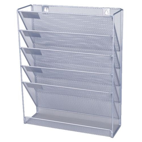 Viking Portrait Prospekthalter 5 A4 Silber Draht, Kunststoff 325 x 105 x 405mm Image