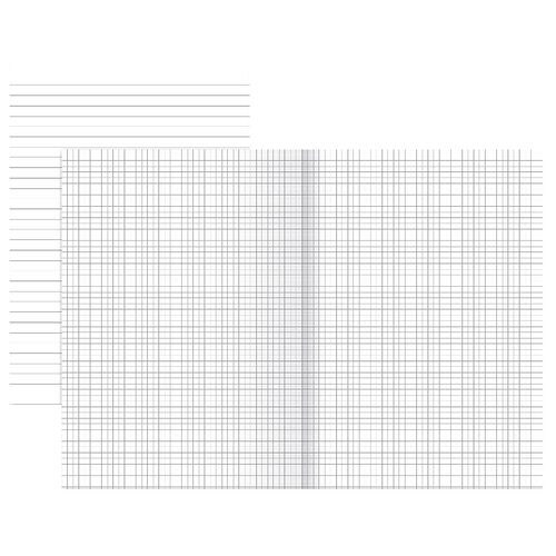 Ursus Style Grafisches Papier Geheftet A3 auf A4 250 Bogen 80g/qm 9mm liniert gefalzt Image